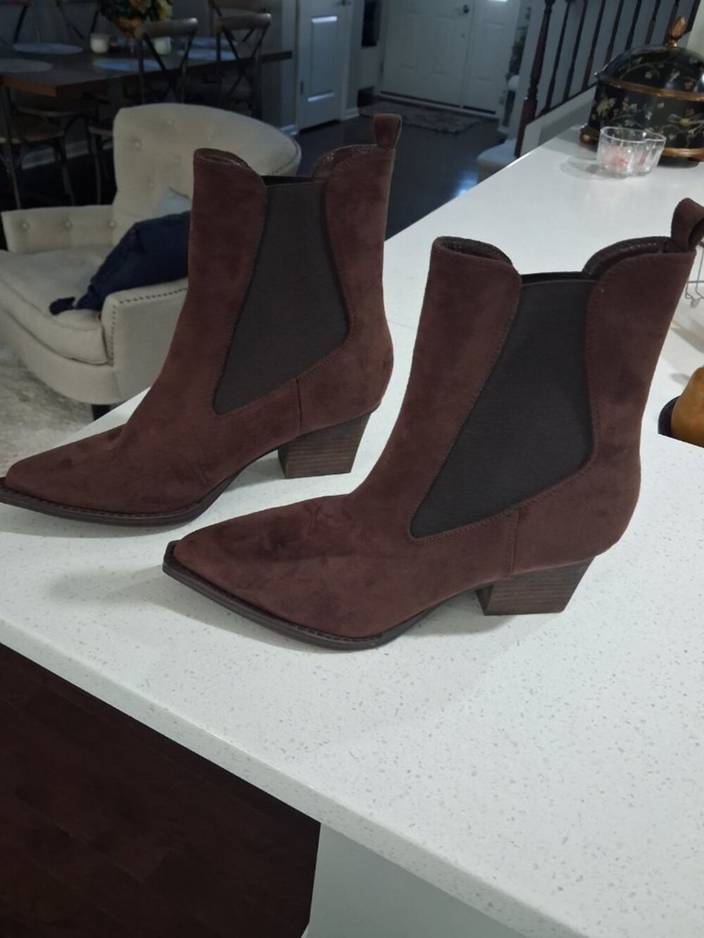 Dolce Vita Jesica Chelsea Booties – Brown Suede – Size 10 (BNWT) - Picture 4 of 7